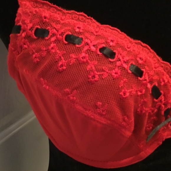 Valentines Special ❤️ Darling matching red bra & panties / Like New - Picture 5 of 13